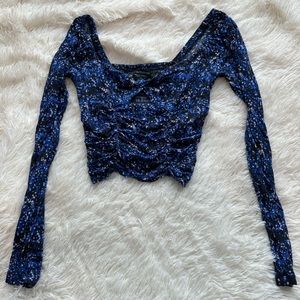 Urban outfitters long sleeve crop top